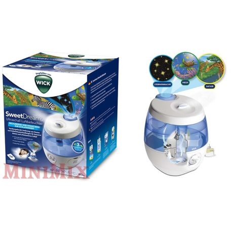 Wick Sweet Dreams 2 in 1-ben ultrahangos hidegpárásító projektorral