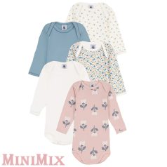 Petit Bateau A0741 00 hosszú ujjú body 5 db 74-es (b)