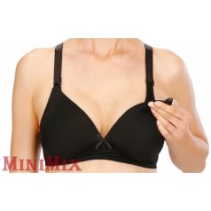   Naturana 5666 merevítő nélküli szoptatós melltartó fekete 90E