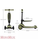 Kinderkraft Halley 2in1 3 kerekű roller Zöld