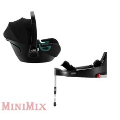   BRITAX RÖMER Baby Safe 3 40-83 cm Space Black hordozó i-Size + BRITAX RÖMER Flex Base iSense rögzítőtalp 