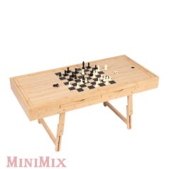 Bambusz 4in1 játék és kirakós asztal 