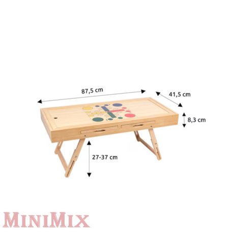 Bambusz 4in1 játék és kirakós asztal 