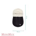 Babycab Naryn téli lábzsák mózeskosárhoz, babahordozóhoz fekete