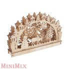 Led-es Téli erdő ablakív