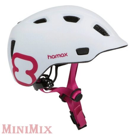 HAMAX Thundercap gyerek bukósisak M-es (52-56) Fehér-Rózsaszín 