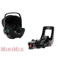   BRITAX RÖMER Baby Safe i-Sense 40-83 cm Space Black hordozó i-Size + BRITAX RÖMER Flex Base iSense rögzítőtalp gyereküléshez