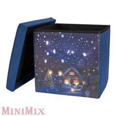 Világító karácsonyi puff