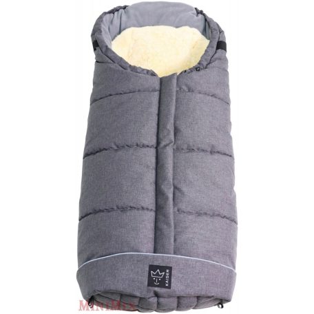 Kaiser Thermo Sheepy II 2 az 1-ben Bundazsák Babakocsiba Gyapjú betéttel Black Melange