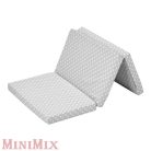 Alvi Hordozható utazóágy matrac 60×120 szürke csillagos