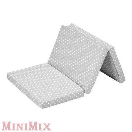 Alvi Hordozható utazóágy matrac 60×120 szürke csillagos