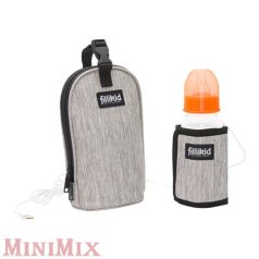 Fillikid cumisüveg melegítő LightGrey Melange USB 