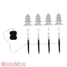 Kültéri világító fenyőfák 5 db-os