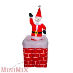 Felfújható kéményes mikulás