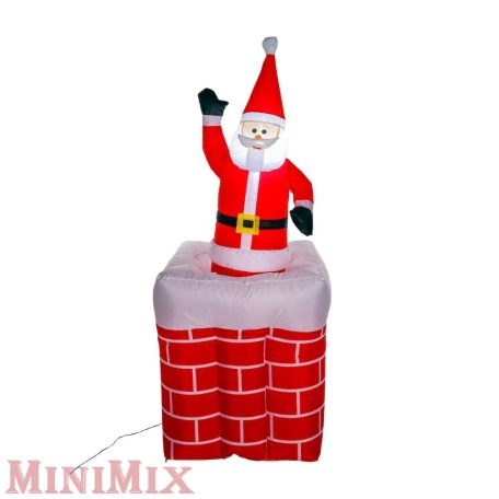 Felfújható kéményes mikulás