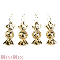 Bonbon karácsonyfa dísz 4 db