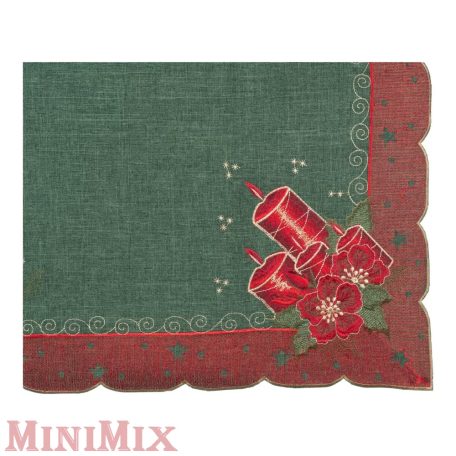 Gyertya mintás terítő