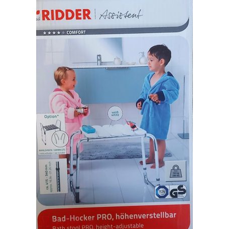 Ridder zuhanyszék, tusolószék, fürdőszék alumínium