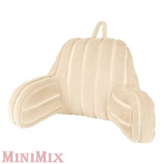 Ágyra tehető komfort háttámasz párna krém