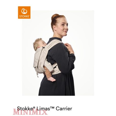Stokke Limas Carrier OCS Turquoise Grey Melange mei tai hordozó