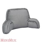 Ágyra tehető komfort háttámasz párna szürke