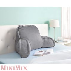 Ágyra tehető komfort háttámasz párna szürke