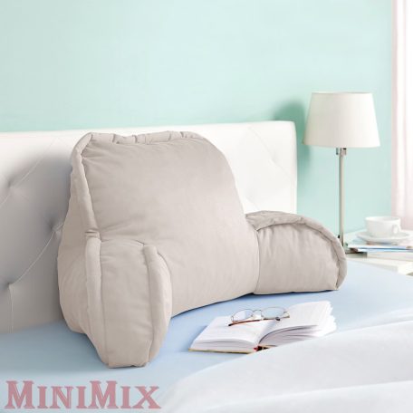 Ágyra tehető komfort háttámasz párna bézs