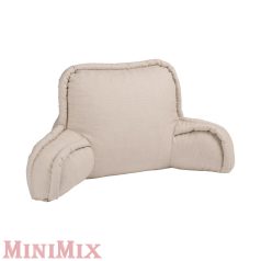 Ágyra tehető komfort háttámasz párna bézs