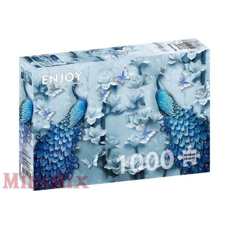 Enjoy 1623 - Blue Peacocks - 1000 db-os puzzle