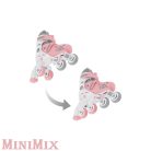 Globber Gyerek görkorcsolya 2 in 1 méret Pasztell rózsaszínű 26-29