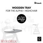 Hauck Alpha wooden Tray Grey etetőszék tálca