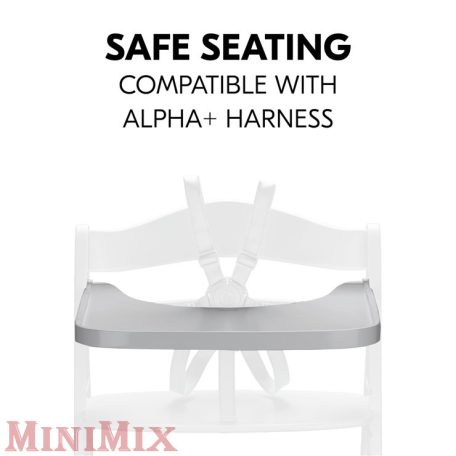 Hauck Alpha wooden Tray Grey etetőszék tálca