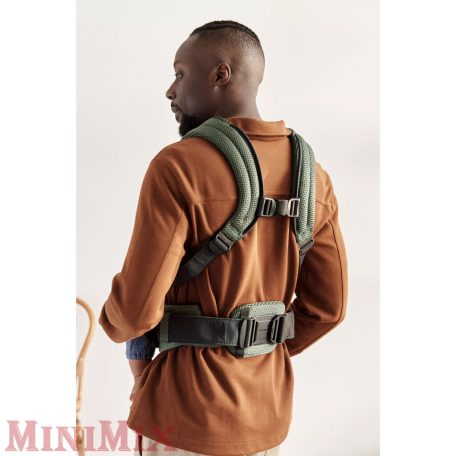 BABYBJÖRN Harmony Dark Green 3D mesh hordozó, 15 kg-ig