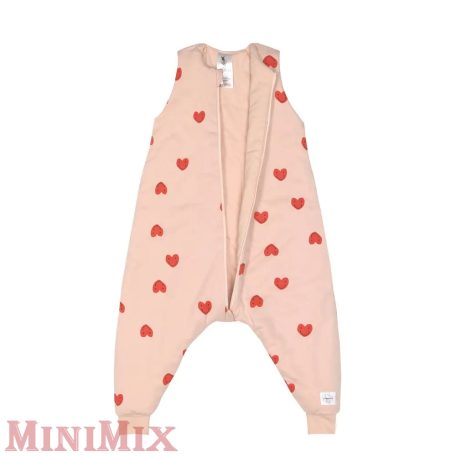 Lassig Sleeping Jumper tipegő hálózsák szívecskés 86/92-es