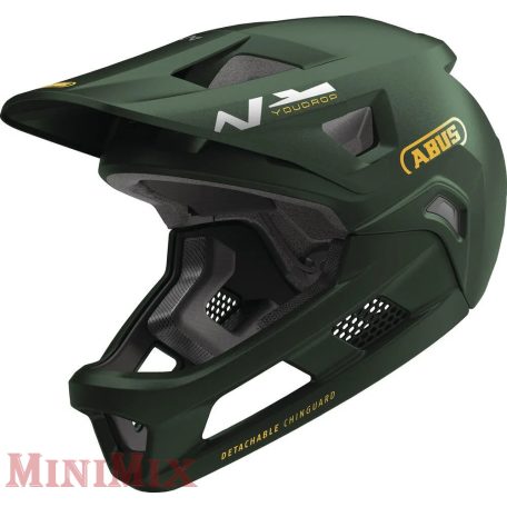 ABUS kerékpáros gyerek sisak YouDrop FF fullface S 48-55 cm moss green 