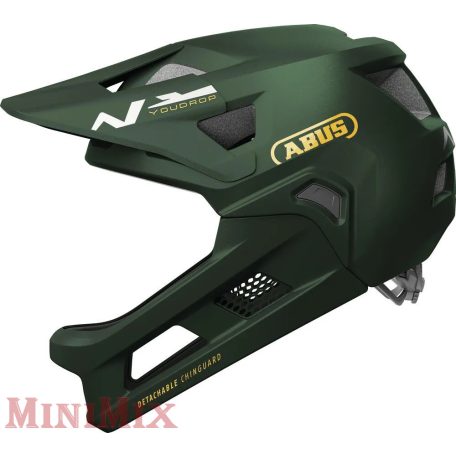 ABUS kerékpáros gyerek sisak YouDrop FF fullface S 48-55 cm moss green 