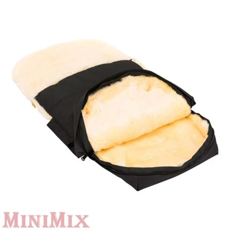 BabyCab Lille báránybőr bundazsák Black