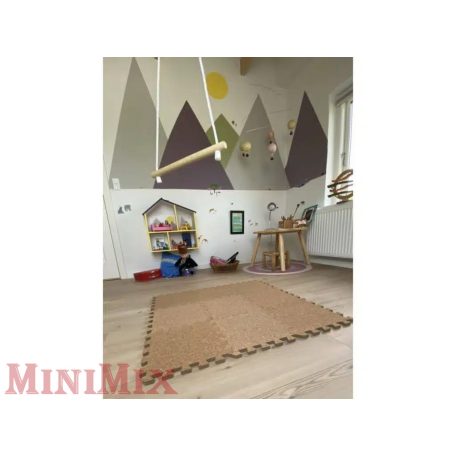 Baby Dan Puzzle habszivacs játszószőnyeg parafa felülettel 90×90 cm