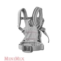 BabyBjörn Harmony Woven Light Gray mélange babahordozó