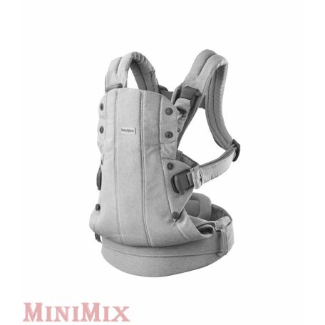 BabyBjörn Harmony Woven Light Gray mélange babahordozó