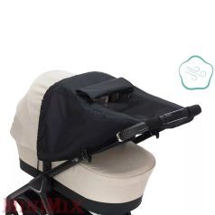   Fillikid kiegészítő naptető babakocsira és mózeskosárra Deluxe fekete 