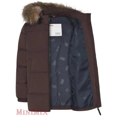 LEGO Wear Jalapo pehelykabát 11010508 Barna 128-as