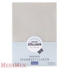 Julius Zöllner Gumis lepedő kiságyhoz 60 x 120 / 70 x 140 cm - Taupe