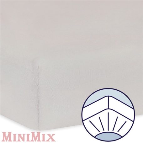 Julius Zöllner Gumis lepedő kiságyhoz 60 x 120 / 70 x 140 cm - Taupe