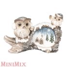 LED-es dekor figura Baglyok