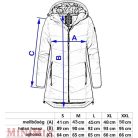 Sublevel kabát női, sportos, steppelt, Dark Beige XL