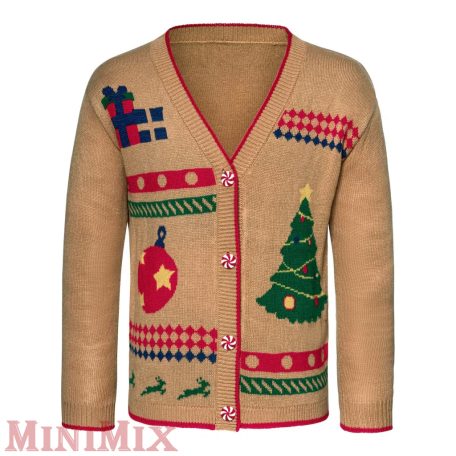 Karácsonyi kötött mellény L-es