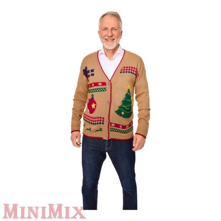 Karácsonyi kötött mellény L-es