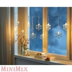 Hópelyhes fényfüggöny ablakdísz