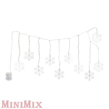 Hópelyhes fényfüggöny ablakdísz